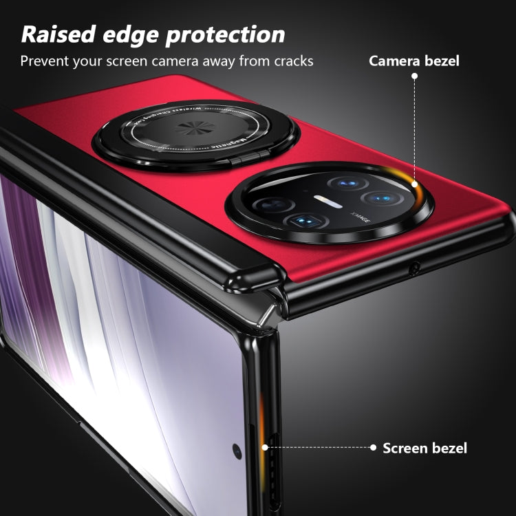 For Huawei Mate X5 Gold Medal Rotating Folding Series Ring Holder Phone Case(Red) - free shipping - PMC TechLife - Order now!