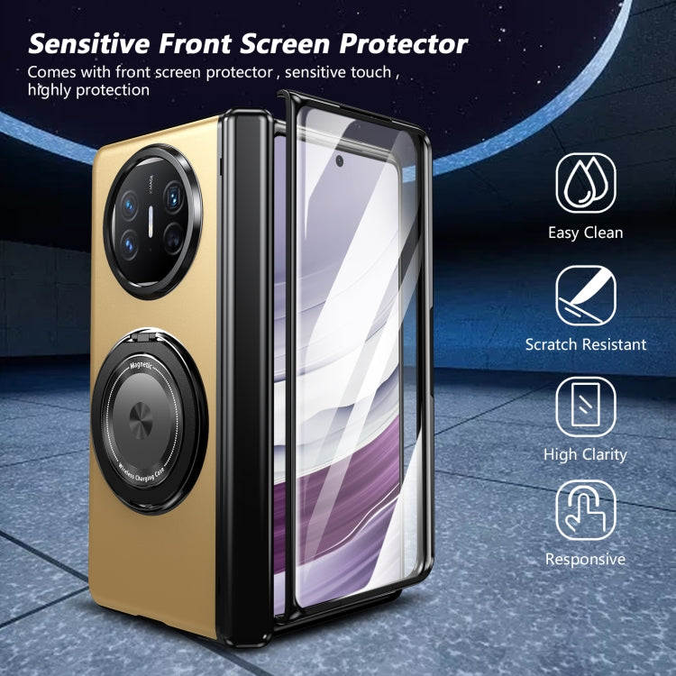 For Huawei Mate X5 Gold Medal Rotating Folding Series Ring Holder Phone Case(Gold) - Huawei Cases by PMC TechLife | Online Shopping South Africa | PMC TechLife | Buy Now Pay Later Mobicred