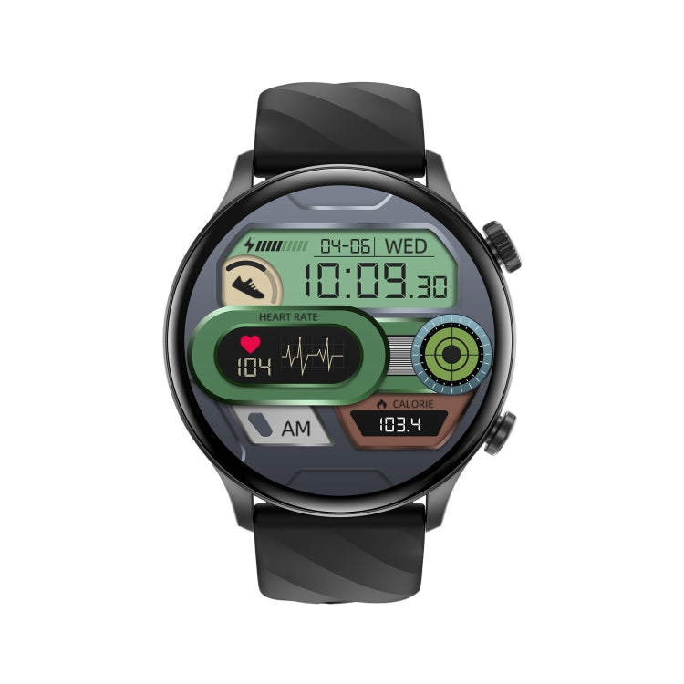 ZW63 1.39 inch Round Screen Smart Watch, Heart Rate / Blood Pressure / Blood Sugar / Blood Oxygen / Body Temperature / MET Test(Black) - free shipping - PMC TechLife - Order now!