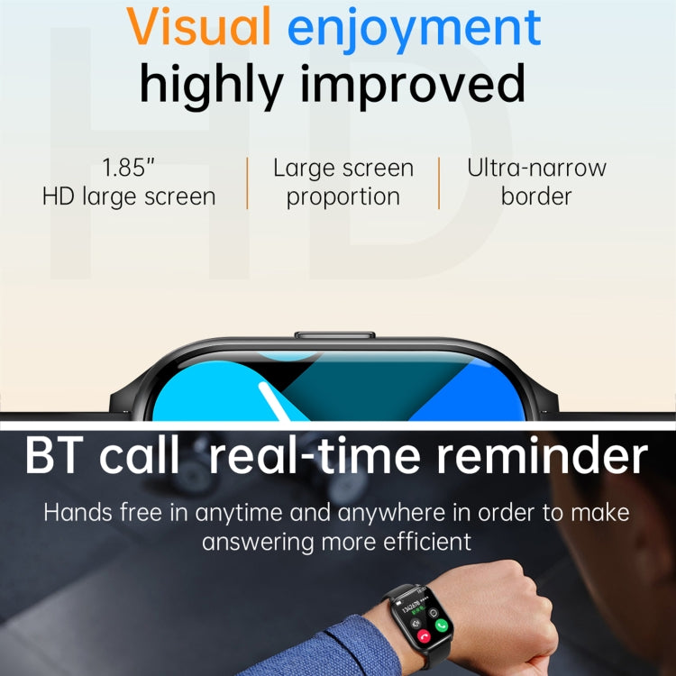 KT73S 1.85 inch Square Screen BT Call Smart Watch, Heart Rate / Blood Pressure / Blood Oxygen / Female Health / Sleep Monitoring(Purple) - free shipping - PMC TechLife - Order now!