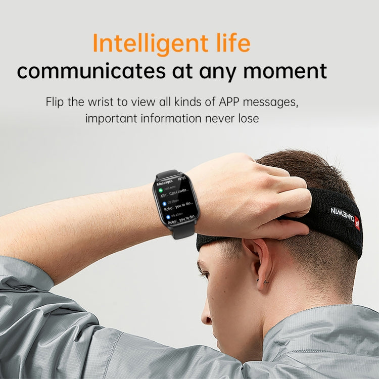 KT73S 1.85 inch Square Screen BT Call Smart Watch, Heart Rate / Blood Pressure / Blood Oxygen / Female Health / Sleep Monitoring(Purple) - free shipping - PMC TechLife - Order now!