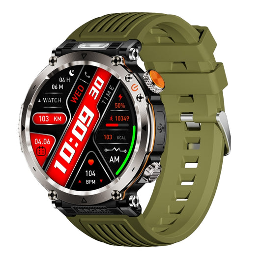 HT30 1.7 inch IP68 Waterproof Silicone Band Smart Watch, Support Flashlight / Banknote Detector Light / Compass(Army Green) - Smart Wristbands by PMC Jewellery | Online Shopping South Africa | PMC Jewellery | Buy Now Pay Later Mobicred