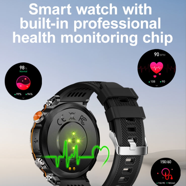 HT30 1.7 inch IP68 Waterproof Steel Band Smart Watch, Support Flashlight / Banknote Detector Light / Compass(Black) - Smart Wristbands by PMC TechLife | Online Shopping South Africa | PMC TechLife | Buy Now Pay Later Mobicred