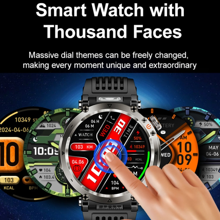 HT30 1.7 inch IP68 Waterproof Steel Band Smart Watch, Support Flashlight / Banknote Detector Light / Compass(Black) - Smart Wristbands by PMC TechLife | Online Shopping South Africa | PMC TechLife | Buy Now Pay Later Mobicred