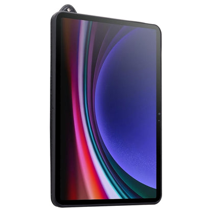 For Samsung Galaxy Tab S10 / S9 / S8 / S7 TPU Leather Back Tablet Case with Wristband(Black) - Tab S10 Cases by PMC Jewellery | Online Shopping South Africa | PMC Jewellery | Buy Now Pay Later Mobicred