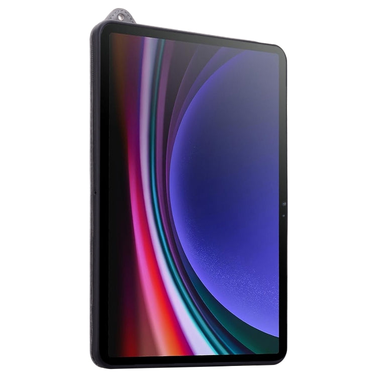For Samsung Galaxy Tab S10 Ultra/ S11 Ultra TPU Leather Back Tablet Case with Wristband(Grey) - free shipping - PMC Jewellery - Order now!