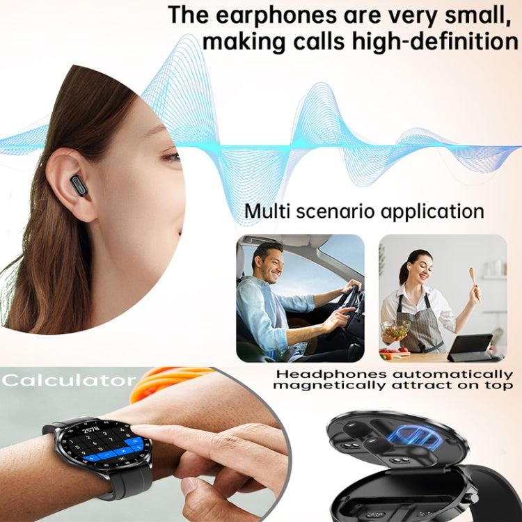 X20 1.43 inch IP67 Waterproof 2 in 1 Bluetooth Earphone Smart Watch(White) - Smart Wristbands by PMC TechLife | Online Shopping South Africa | PMC TechLife | Buy Now Pay Later Mobicred