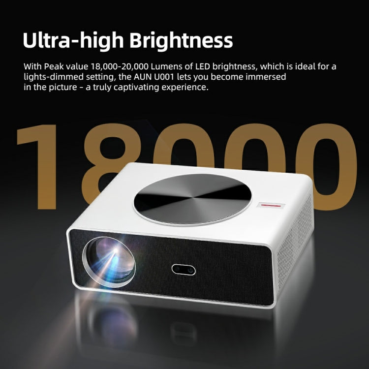 AUN AKEY7 MAX 1920x1080P HD Android LCD Projector US Plug(White) - LED Projector by AUN | Online Shopping South Africa | PMc TechLife | Buy Now Pay Later Mobicred
