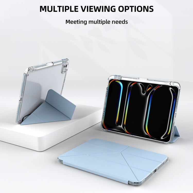 For iPad Air 11 2025 / 2024 mutural Y-Shape Deformation Leather Tablet Case(Yellow) - free shipping - PMc TechLife - Order now!