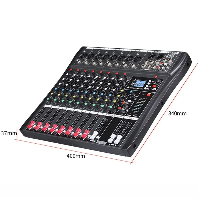 XTUGA CT80X 8-Channels Audio Mixer DJ Mixing Console with 48V Power Supply(AU Plug) - Live Sound Effects Processors by XTUGA | Online Shopping South Africa | PMC TechLife | Buy Now Pay Later Mobicred