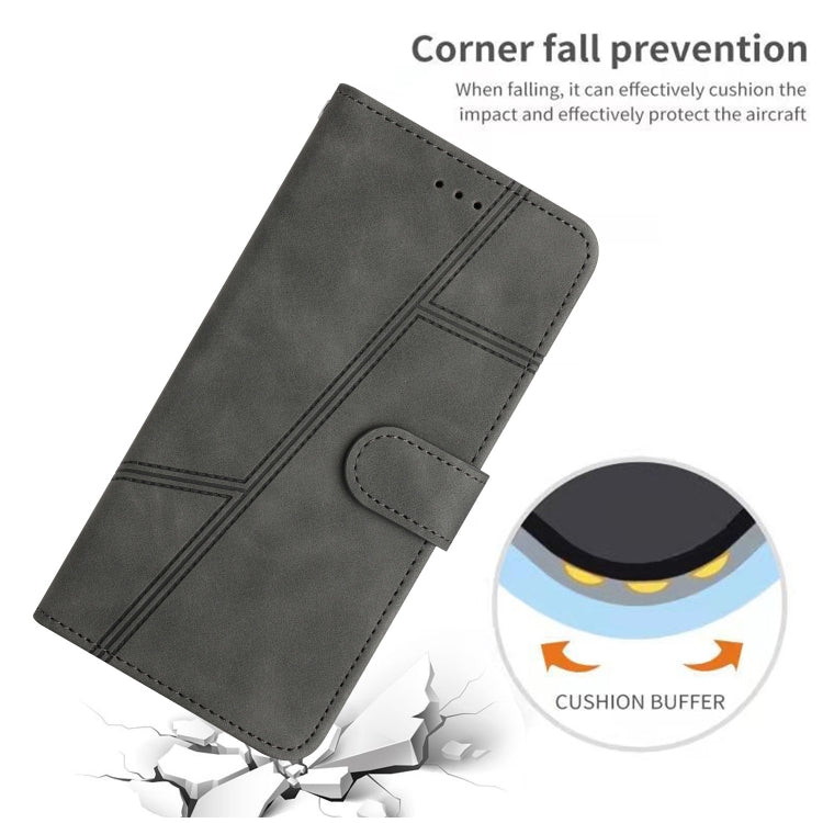 For Samsung Galaxy S25 Ultra 5G Skin-feel Stitching Leather Phone Case(Grey) - Galaxy S25 Ultra 5G Cases by PMC Jewellery | Online Shopping South Africa | PMC Jewellery | Buy Now Pay Later Mobicred