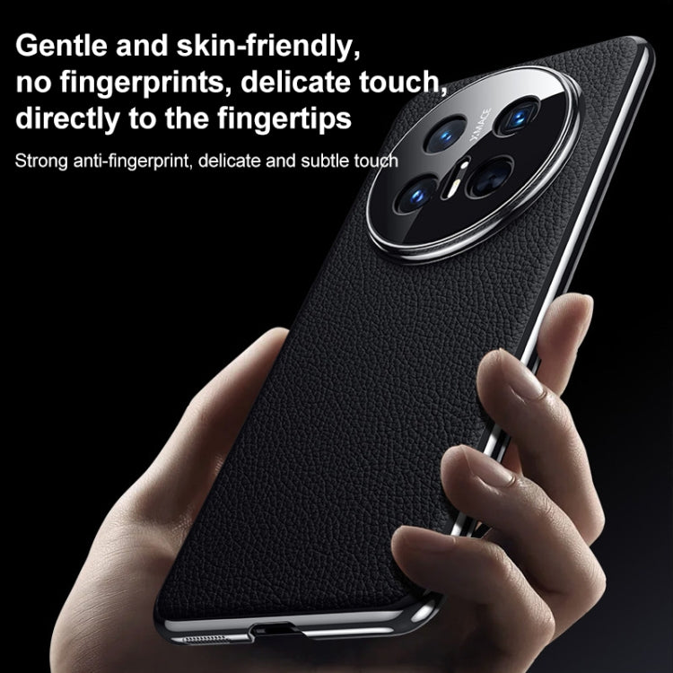 For Huawei Mate 70 RS Ultimate Genuine Leather PC Phone Case(White) - Huawei Cases by PMC TechLife | Online Shopping South Africa | PMC TechLife | Buy Now Pay Later Mobicred