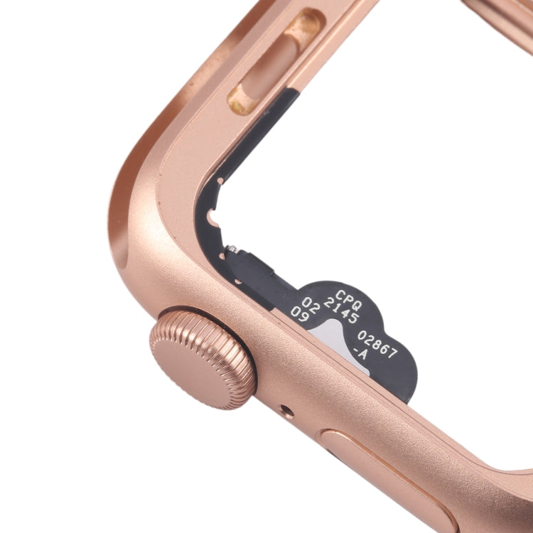 For Apple Watch Series 5 40MM LTE Aluminium Alloy Middle Frame Bezel Plate with Crown Spin Axis Flex Cable(Gold) - Middle Frame by PMC TechLife | Online Shopping South Africa | PMC TechLife | Buy Now Pay Later Mobicred