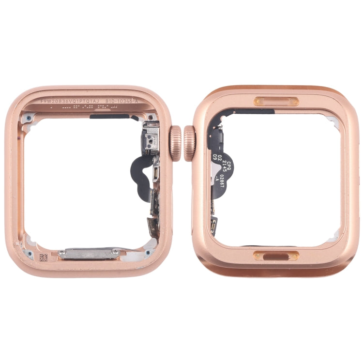 For Apple Watch Series 4 44MM GPS Aluminium Alloy Middle Frame Bezel Plate with Crown Spin Axis Flex Cable(Gold) - Middle Frame by PMC TechLife | Online Shopping South Africa | PMC TechLife | Buy Now Pay Later Mobicred