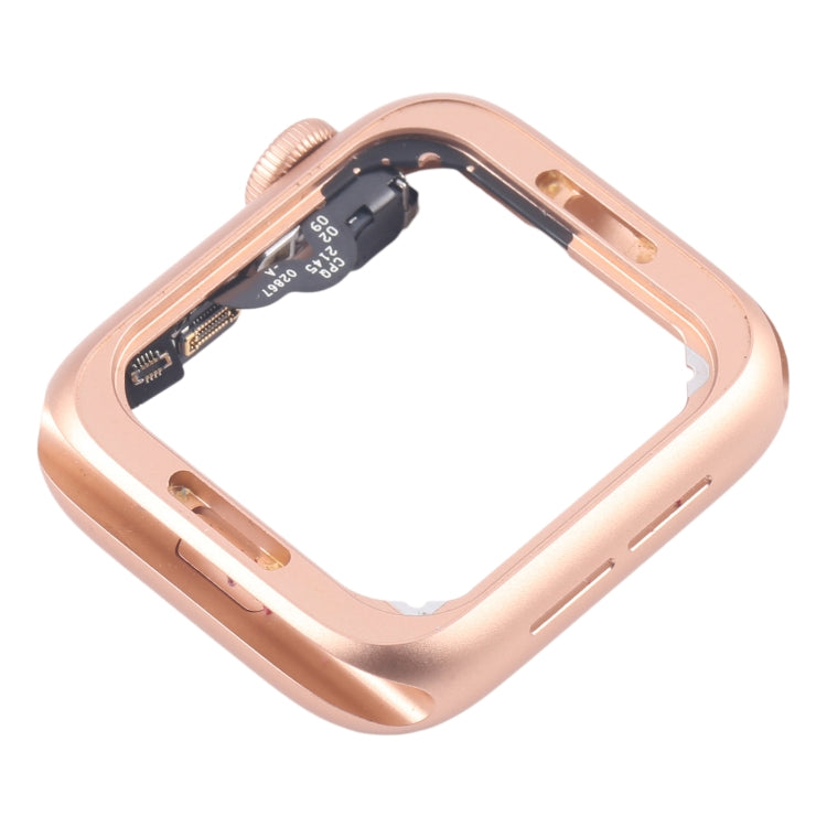 For Apple Watch Series 4 44MM GPS Aluminium Alloy Middle Frame Bezel Plate with Crown Spin Axis Flex Cable(Gold) - Middle Frame by PMC TechLife | Online Shopping South Africa | PMC TechLife | Buy Now Pay Later Mobicred