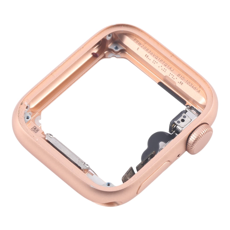 For Apple Watch Series 4 44MM GPS Aluminium Alloy Middle Frame Bezel Plate with Crown Spin Axis Flex Cable(Gold) - Middle Frame by PMC TechLife | Online Shopping South Africa | PMC TechLife | Buy Now Pay Later Mobicred