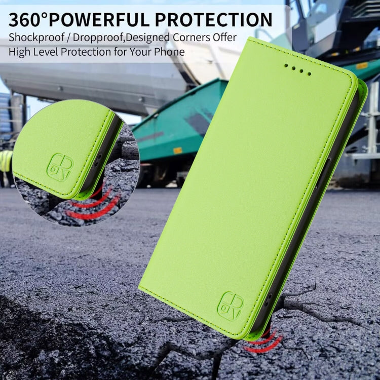 For Samsung Galaxy S24+ / S25+ 5G RC01 Dual-Folded Magnetic Suction RFID Leather Phone Case(Grass Green) - Galaxy S25+ 5G Cases by PMC Jewellery | Online Shopping South Africa | PMC Jewellery | Buy Now Pay Later Mobicred