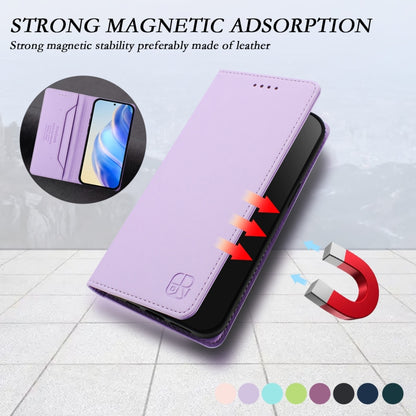 For Samsung Galaxy S24+ / S25+ 5G RC01 Dual-Folded Magnetic Suction RFID Leather Phone Case(Light Purple) - Galaxy S25+ 5G Cases by PMC Jewellery | Online Shopping South Africa | PMC Jewellery | Buy Now Pay Later Mobicred