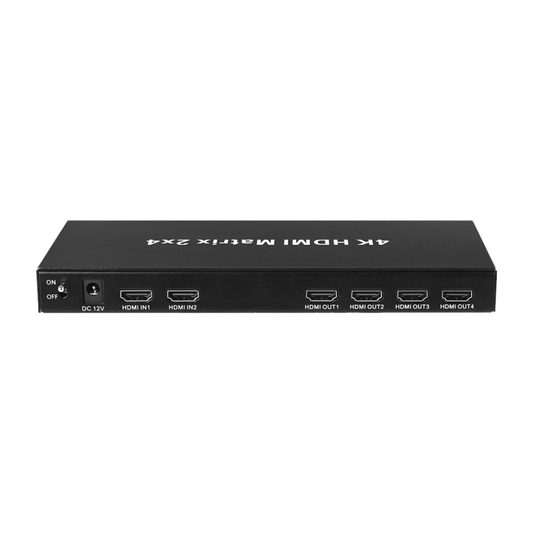 Measy MT4324 4K 30Hz 2 In 4 Out HDMI Matrix Switch Support Seamless Switching, EU Plug(Black) - free shipping - PMC TechLife - Order now!