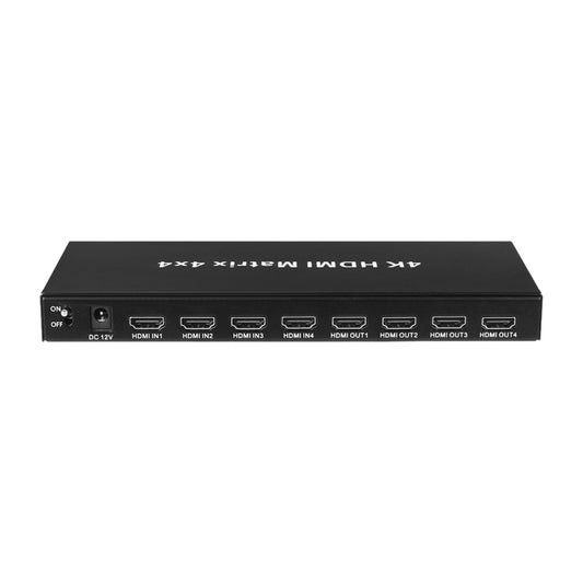 Measy MT4344 4K 30Hz 4 In 4 Out HDMI Matrix Switch Support Seamless Switching, US Plug(Black) - Switch by Measy | Online Shopping South Africa | PMC Jewellery | Buy Now Pay Later Mobicred