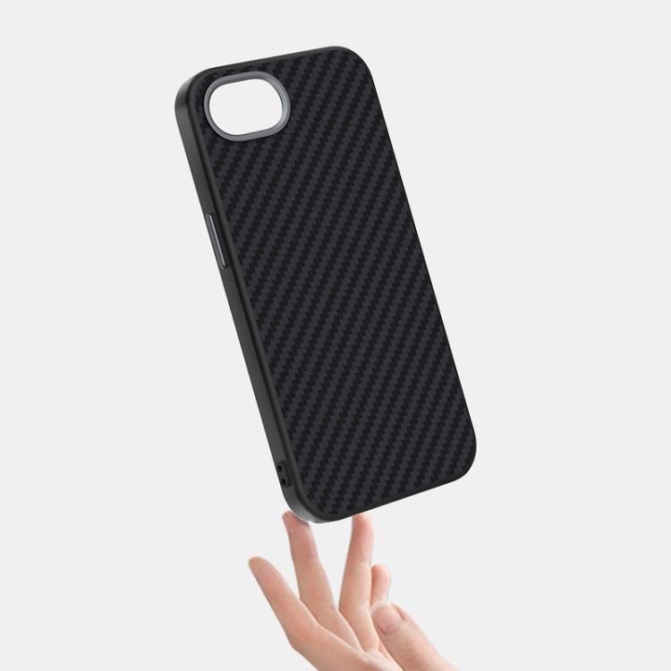 For iPhone 16e ABEEL C Carbon Fiber Series 6D Micro Relief MagSafe Phone Case(Black Grey) - iPhone 16e Cases by PMC TechLife | Online Shopping South Africa | PMC TechLife | Buy Now Pay Later Mobicred