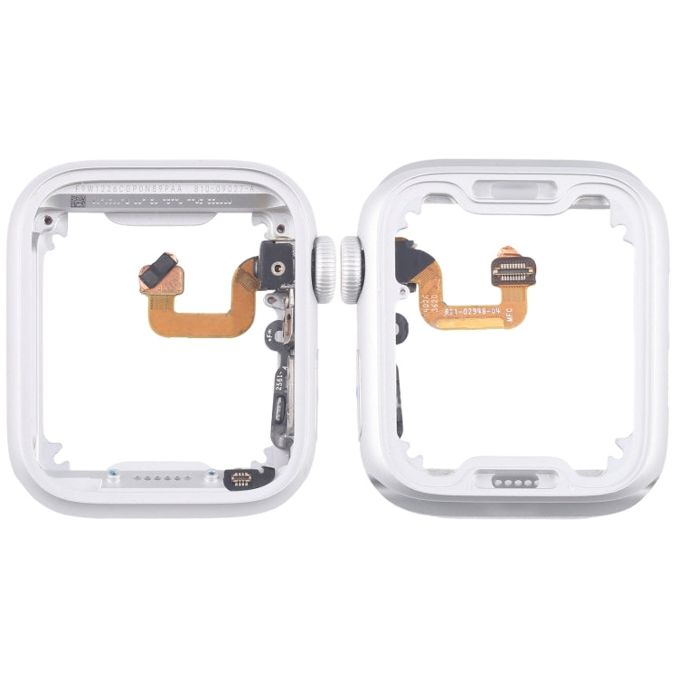 For Apple Watch Series 6 44MM LTE Aluminium Alloy Middle Frame Bezel Plate with Crown Spin Axis Flex Cable(Silver) - Middle Frame by PMC TechLife | Online Shopping South Africa | PMC TechLife | Buy Now Pay Later Mobicred