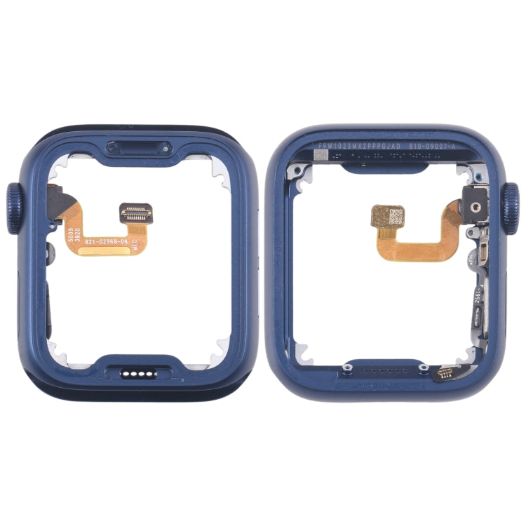 For Apple Watch Series 6 44MM GPS Aluminium Alloy Middle Frame Bezel Plate with Crown Spin Axis Flex Cable(Blue) - Middle Frame by PMC TechLife | Online Shopping South Africa | PMC TechLife | Buy Now Pay Later Mobicred