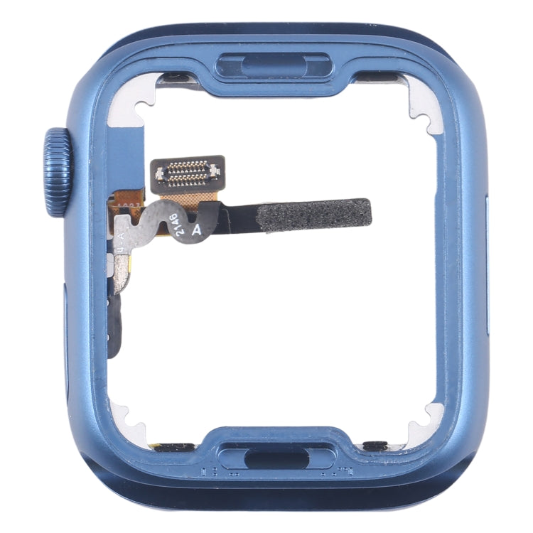 For Apple Watch Series 7 41MM LTE Aluminium Alloy Middle Frame Bezel Plate with Crown Spin Axis Flex Cable(Blue) - Middle Frame by PMC TechLife | Online Shopping South Africa | PMC TechLife | Buy Now Pay Later Mobicred