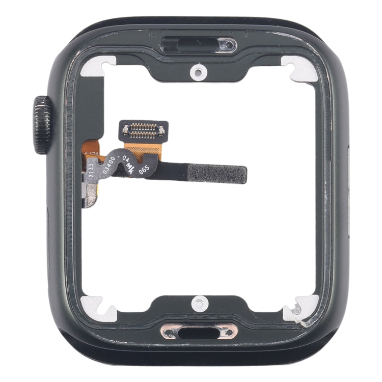 For Apple Watch Series 7 45MM LTE Aluminium Alloy Middle Frame Bezel Plate with Crown Spin Axis Flex Cable(Green) - Middle Frame by PMC TechLife | Online Shopping South Africa | PMC TechLife | Buy Now Pay Later Mobicred