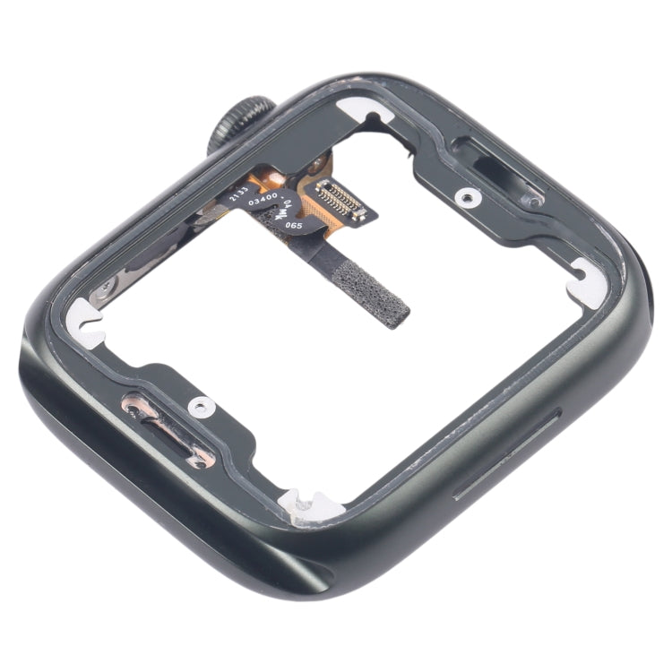 For Apple Watch Series 7 45MM GPS Aluminium Alloy Middle Frame Bezel Plate with Crown Spin Axis Flex Cable(Green) - Middle Frame by PMC TechLife | Online Shopping South Africa | PMC TechLife | Buy Now Pay Later Mobicred