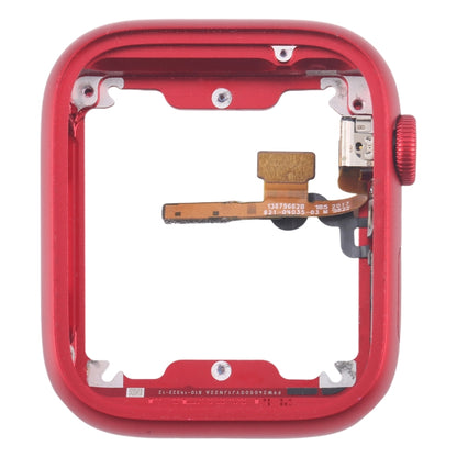 For Apple Watch Series 7 / 8 / 9 45MM LTE Aluminium Alloy Middle Frame Bezel Plate with Crown Spin Axis Flex Cable(Red) - Middle Frame by PMC Jewellery | Online Shopping South Africa | PMC Jewellery | Buy Now Pay Later Mobicred