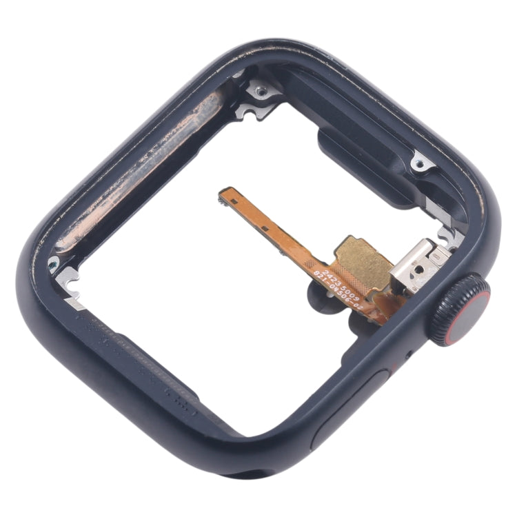 For Apple Watch Series 7 / 8 / 9 45MM GPS Aluminium Alloy Middle Frame Bezel Plate with Crown Spin Axis Flex Cable(Midnight) - Middle Frame by PMC TechLife | Online Shopping South Africa | PMC TechLife | Buy Now Pay Later Mobicred