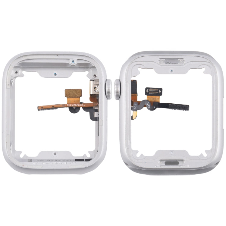 For Apple Watch Series  8 / 9 45MM LTE Aluminium Alloy Middle Frame Bezel Plate with Crown Spin Axis Flex Cable(Silver) - Middle Frame by PMC TechLife | Online Shopping South Africa | PMC TechLife | Buy Now Pay Later Mobicred
