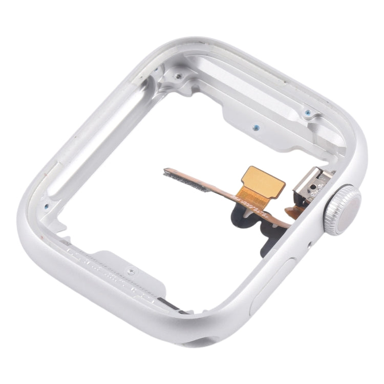 For Apple Watch Series  8 / 9 45MM LTE Aluminium Alloy Middle Frame Bezel Plate with Crown Spin Axis Flex Cable(Silver) - Middle Frame by PMC TechLife | Online Shopping South Africa | PMC TechLife | Buy Now Pay Later Mobicred