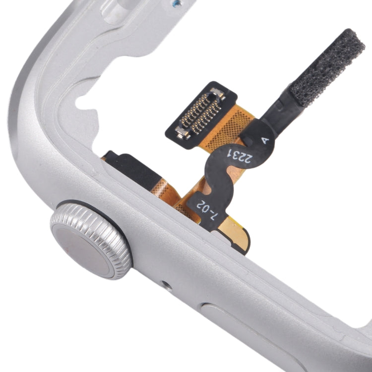 For Apple Watch Series  8 / 9 45MM GPS Aluminium Alloy Middle Frame Bezel Plate with Crown Spin Axis Flex Cable(Silver) - Middle Frame by PMC TechLife | Online Shopping South Africa | PMC TechLife | Buy Now Pay Later Mobicred