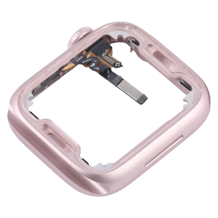 For Apple Watch Series 9 45MM LTE Aluminium Alloy Middle Frame Bezel Plate with Crown Spin Axis Flex Cable(Pink) - Middle Frame by PMC Jewellery | Online Shopping South Africa | PMC Jewellery | Buy Now Pay Later Mobicred