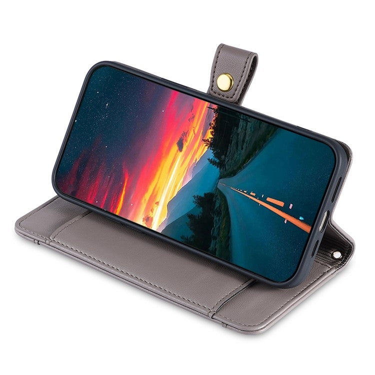 For Fujitsu Arrows We2 Plus Sheep Texture Cross-body Zipper Wallet Leather Phone Case(Grey) - More Brand by PMC TechLife | Online Shopping South Africa | PMC TechLife | Buy Now Pay Later Mobicred