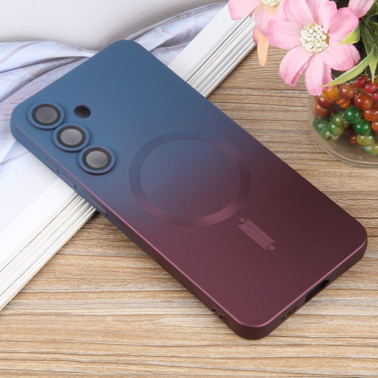 For Samsung Galaxy S25+ 5G Liquid TPU Silicone Gradient MagSafe Phone Case(Blue Purple) - Galaxy S25+ 5G Cases by PMC TechLife | Online Shopping South Africa | PMC TechLife | Buy Now Pay Later Mobicred