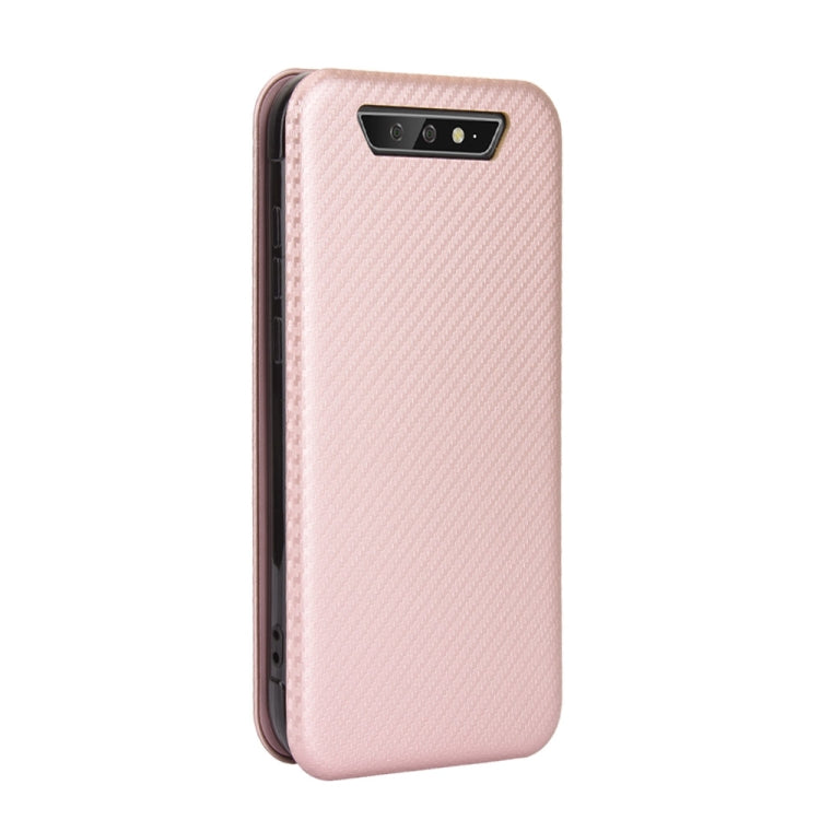 For Blackview BV5500 / BV5500 Pro / BV5500 Plus Carbon Fiber Texture Horizontal Flip TPU + PC + PU Leather Case with Card Slot(Pink) - More Brand by PMC Jewellery | Online Shopping South Africa | PMC Jewellery | Buy Now Pay Later Mobicred