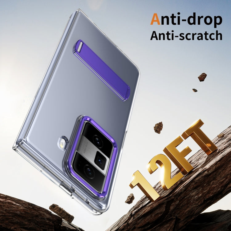 For Honor Magic Vs3 Ice-Cold Holder PC Hybrid TPU Phone Case(Purple) - Honor Cases by PMC TechLife | Online Shopping South Africa | PMC TechLife | Buy Now Pay Later Mobicred