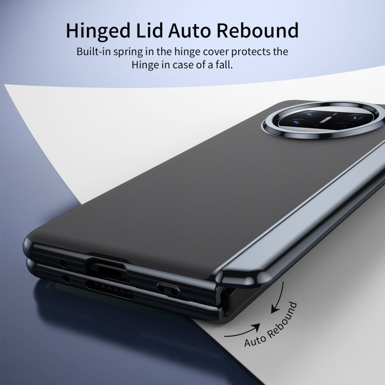 For Huawei Mate X3 Integrated AG Frosted Vacuum Plating Phone Case(Black) - Huawei Cases by PMC TechLife | Online Shopping South Africa | PMC TechLife | Buy Now Pay Later Mobicred