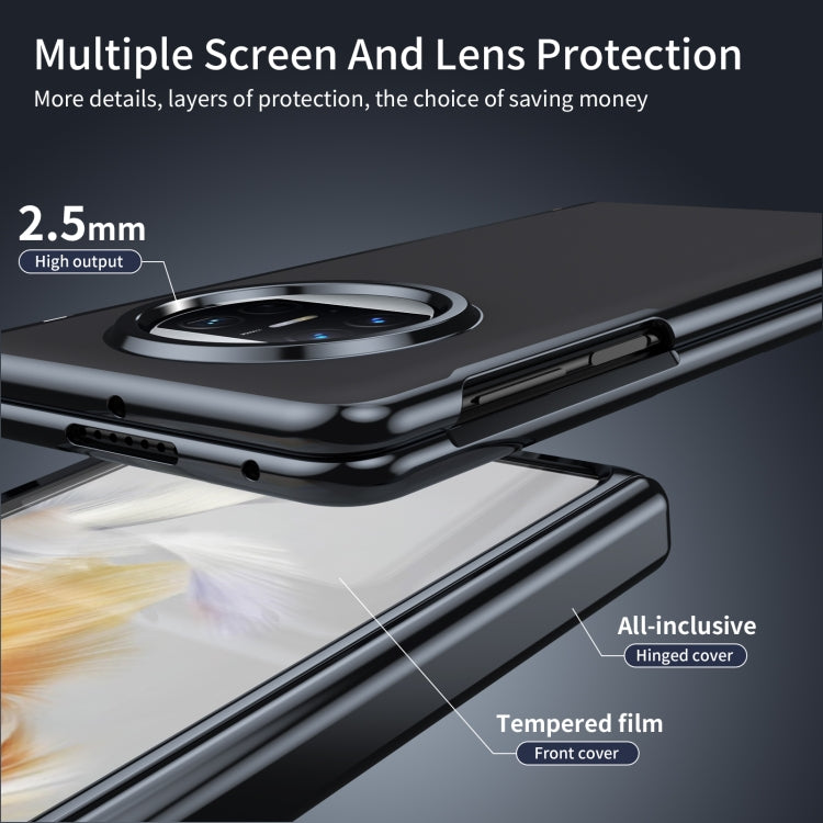 For Huawei Mate X3 Integrated AG Frosted Vacuum Plating Phone Case(Black) - Huawei Cases by PMC TechLife | Online Shopping South Africa | PMC TechLife | Buy Now Pay Later Mobicred