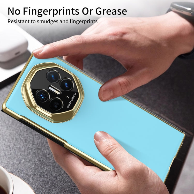 For Huawei Mate XT Ultimate Design Integrated AG Frosted Vacuum Plating Phone Case(Ice Blue) - Huawei Cases by PMC TechLife | Online Shopping South Africa | PMC TechLife | Buy Now Pay Later Mobicred