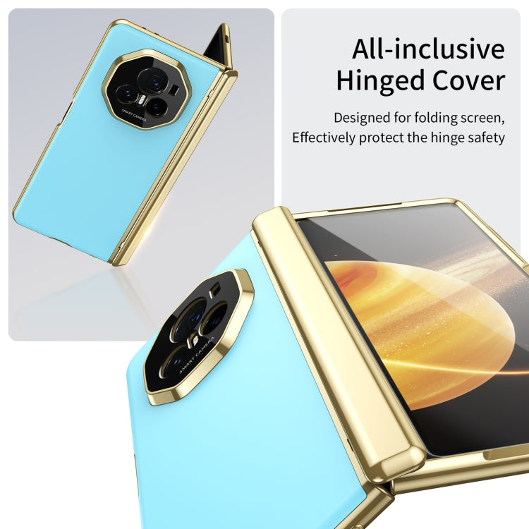 For Honor Magic V3 Integrated AG Frosted Vacuum Plating Phone Case(Ice Blue) - Honor Cases by PMC TechLife | Online Shopping South Africa | PMC TechLife | Buy Now Pay Later Mobicred
