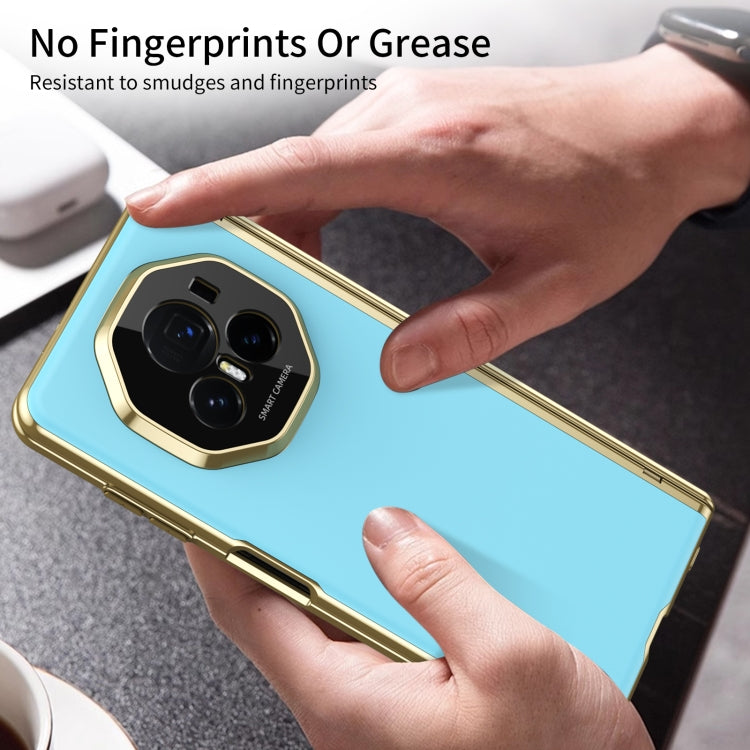 For Honor Magic V3 Integrated AG Frosted Vacuum Plating Phone Case(Ice Blue) - Honor Cases by PMC TechLife | Online Shopping South Africa | PMC TechLife | Buy Now Pay Later Mobicred