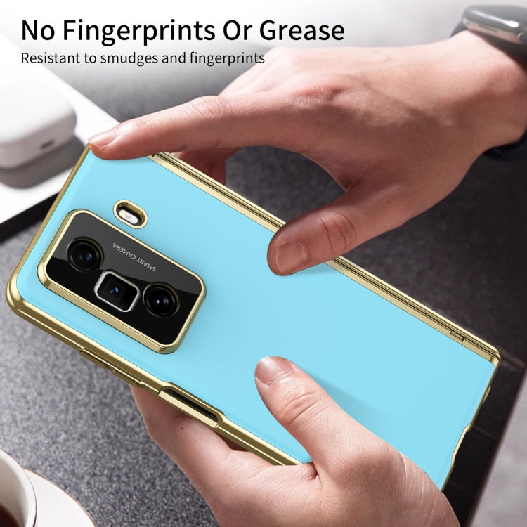For Honor Magic Vs3 Integrated AG Frosted Vacuum Plating Phone Case(Ice Blue) - Honor Cases by PMC TechLife | Online Shopping South Africa | PMC TechLife | Buy Now Pay Later Mobicred