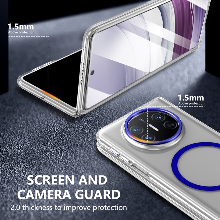For Huawei Mate X5 lce Folding Series MagSafe Integrated Clear PC Phone Case(Royal Blue) - Huawei Cases by PMC TechLife | Online Shopping South Africa | PMC TechLife | Buy Now Pay Later Mobicred