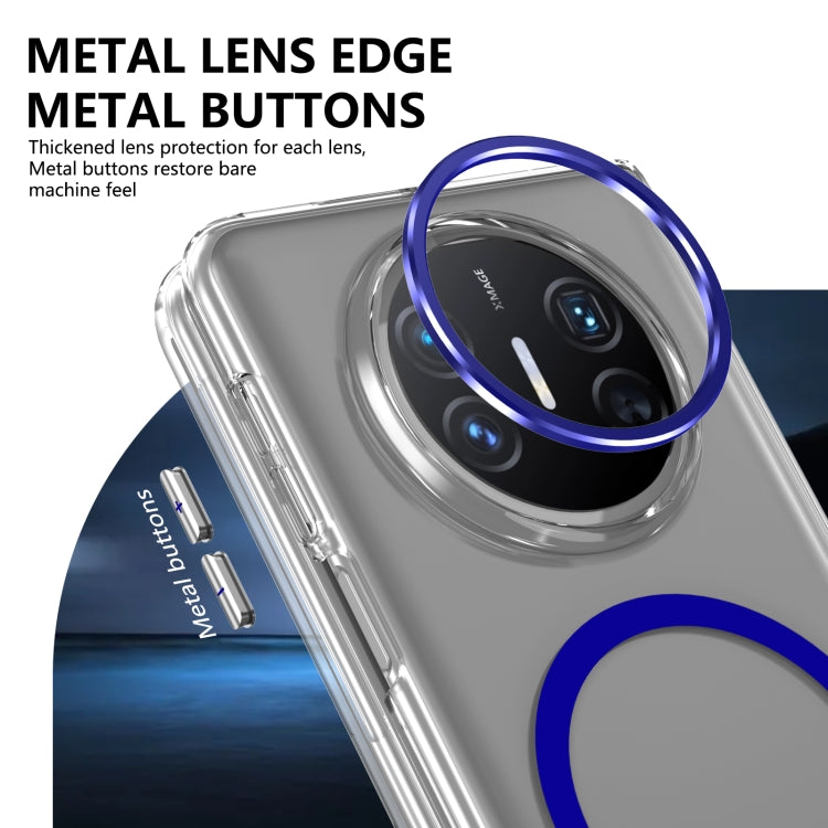 For Huawei Mate X5 lce Folding Series MagSafe Integrated Clear PC Phone Case(Royal Blue) - Huawei Cases by PMC TechLife | Online Shopping South Africa | PMC TechLife | Buy Now Pay Later Mobicred