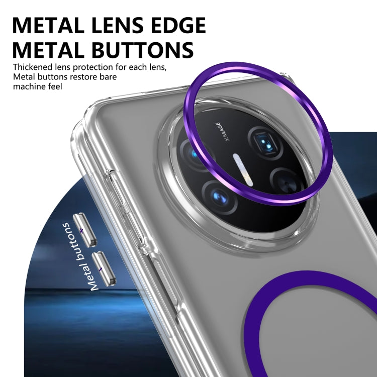 For Huawei Mate X5 lce Folding Series MagSafe Integrated Clear PC Phone Case(Purple) - Huawei Cases by PMC TechLife | Online Shopping South Africa | PMC TechLife | Buy Now Pay Later Mobicred