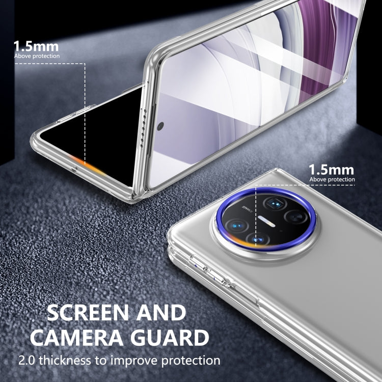 For Huawei Mate X5 lce Folding Series Integrated Clear PC Phone Case(Royal Blue) - Huawei Cases by PMC TechLife | Online Shopping South Africa | PMC TechLife | Buy Now Pay Later Mobicred